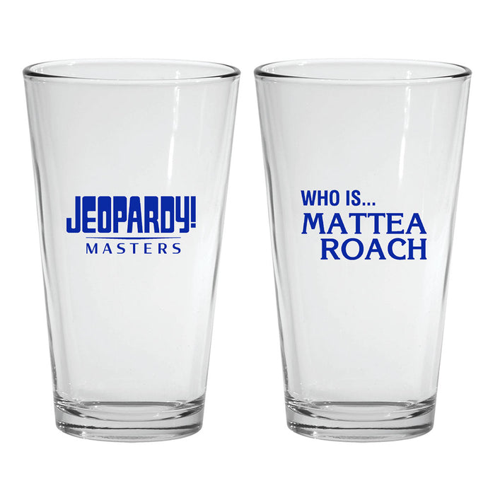 Jeopardy! Masters Tournament Mattea Roach Pint Glass