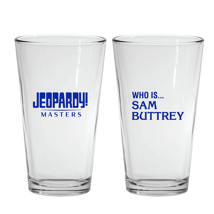 Jeopardy! Masters Tournament Sam Buttrey Pint Glass