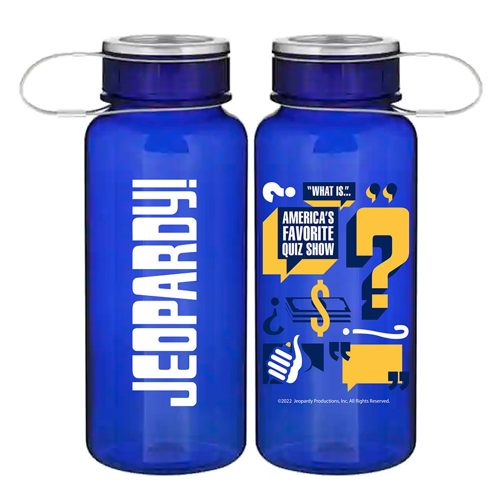 Jeopardy! Logo Print Water Bottle