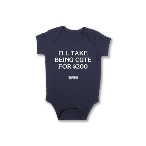 Jeopardy! I'll Take Being Cute for $200 Baby Onesie