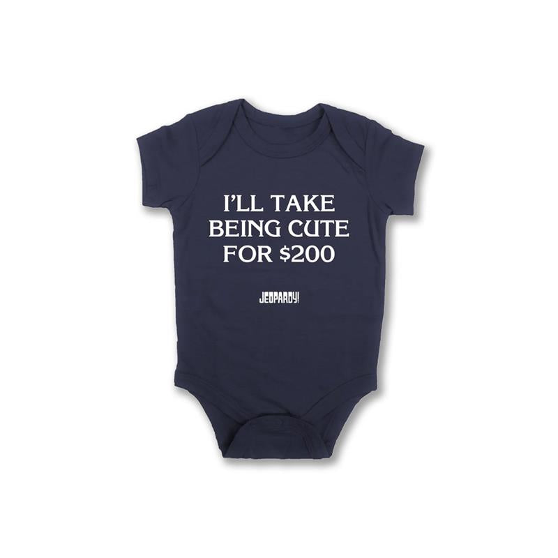 Jeopardy! I'll Take Being Cute for $200 Baby Onesie