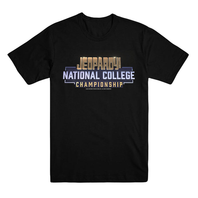 Jeopardy! College Tournament Unisex Black Tee