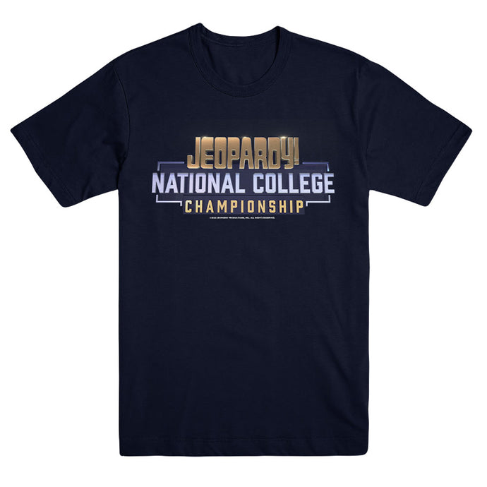 Jeopardy! College Tournament Unisex Navy Tee