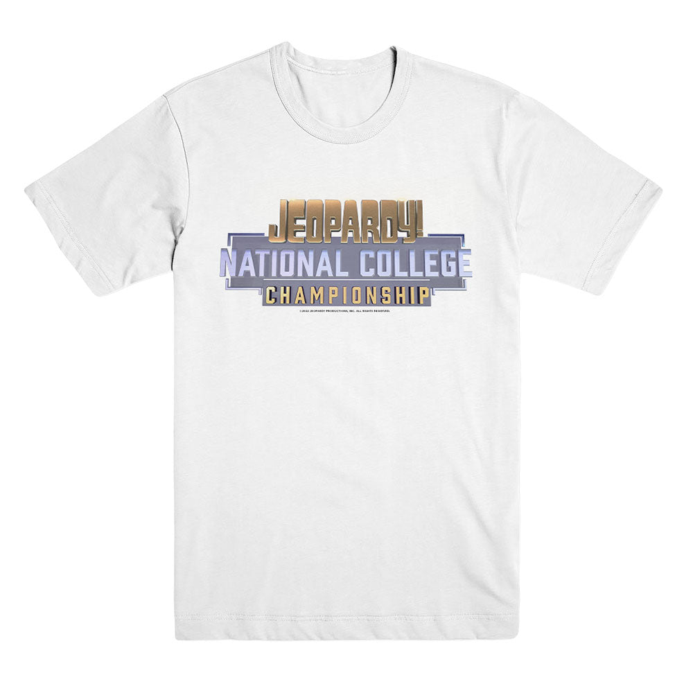 Jeopardy! College Tournament Unisex White Tee