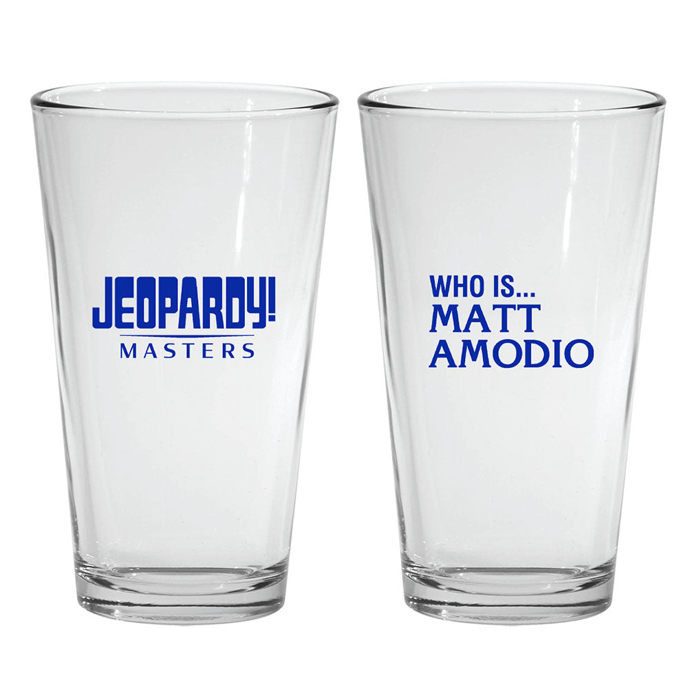 Jeopardy! Masters Tournament Matt Amodio Pint Glass