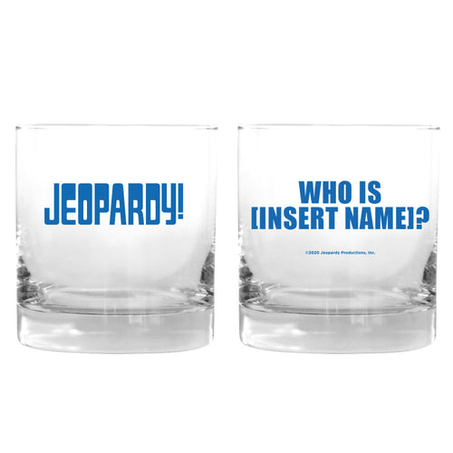 Jeopardy! Logo Personalized Rocks Glass