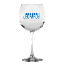 Jeopardy! Logo Personalized Wine Glass