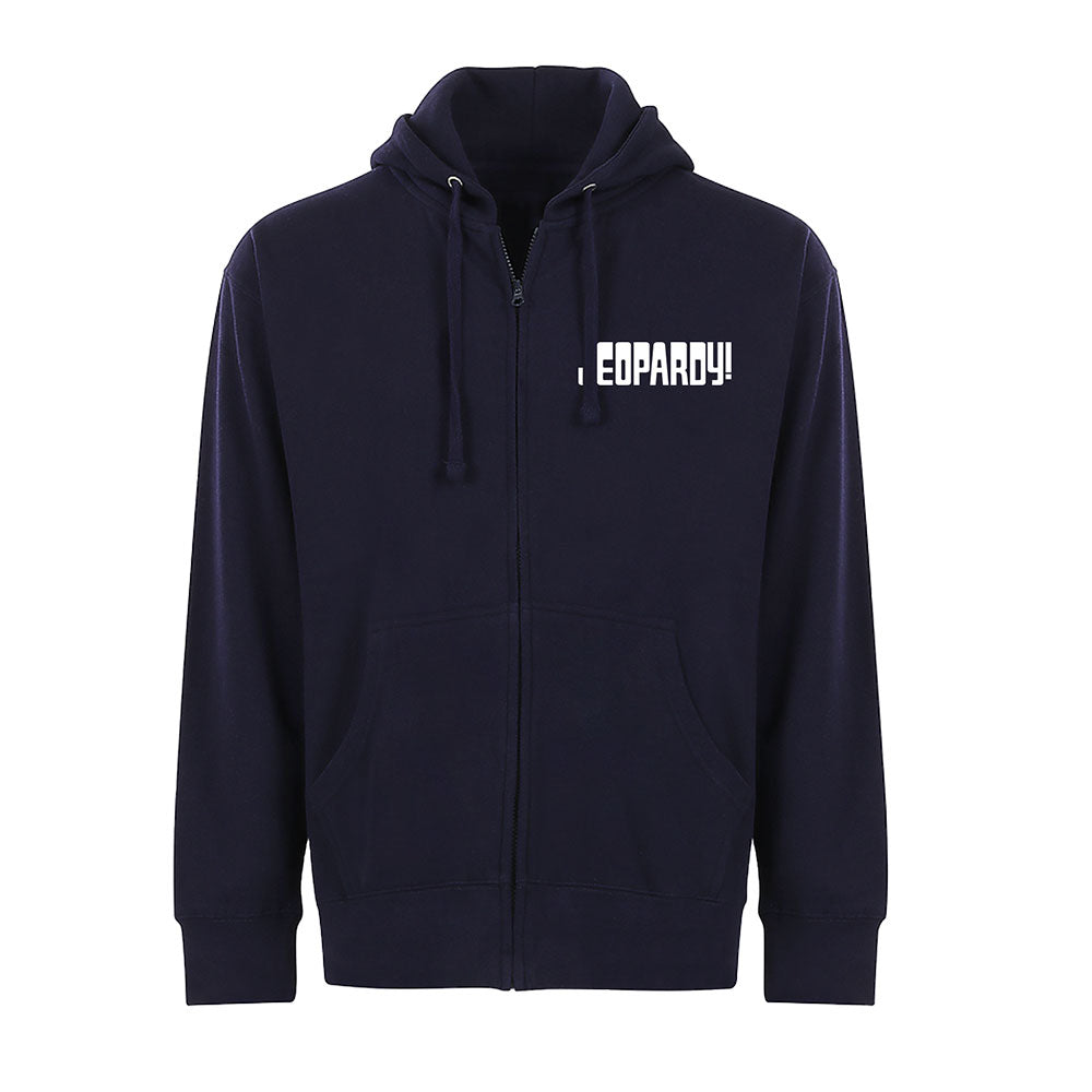 Jeopardy! Logo Navy Zip Hoodie