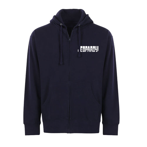 Jeopardy! Logo Navy Zip Hoodie