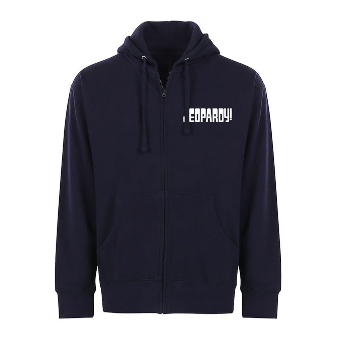 Jeopardy! Logo Navy Zip Hoodie