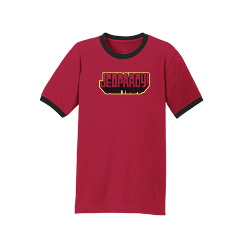 Jeopardy! Retro Red Ringer Tee