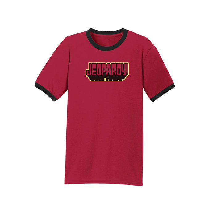 Jeopardy! Retro Red Ringer Tee