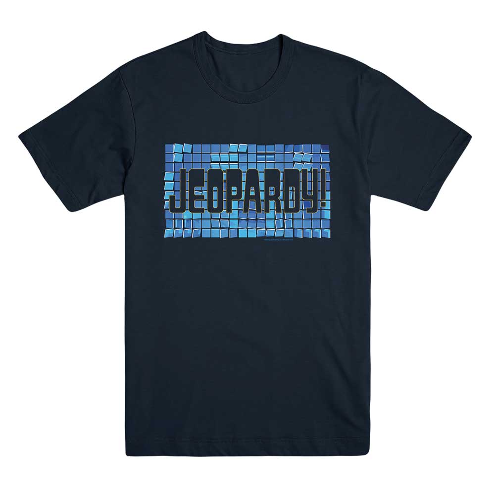Jeopardy! Tile Logo Navy Tee – The Jeopardy! Store