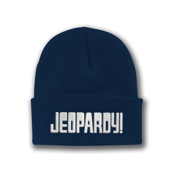 Jeopardy! Navy Logo Beanie