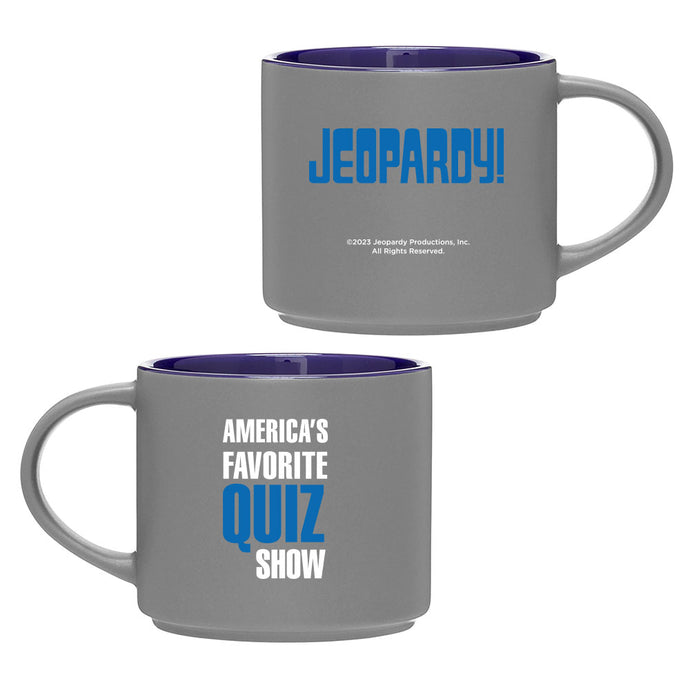 Jeopardy! America's Favorite Quiz Show Gray Mug