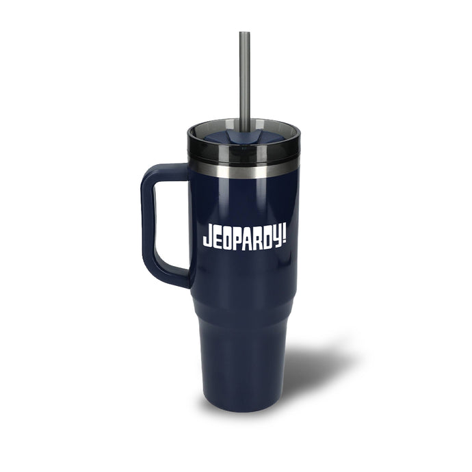 Jeopardy! Logo Navy Tumbler