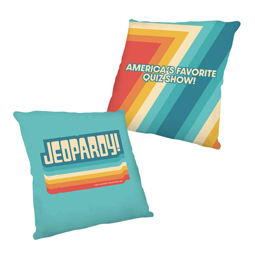 Jeopardy! Analog Collection Logo Pattern Pillow