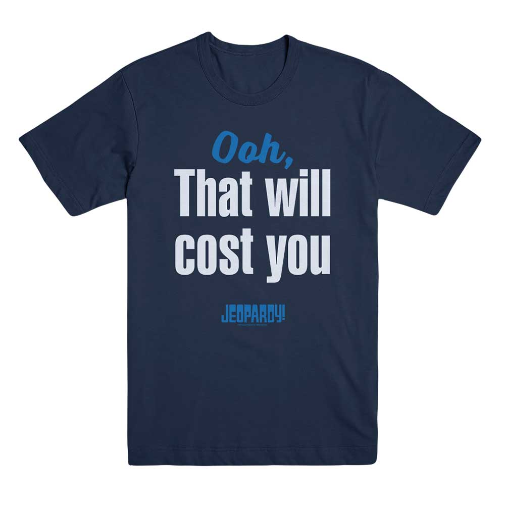 Jeopardy! That Will Cost You Navy Tee