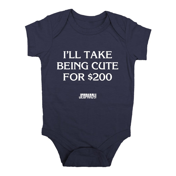Jeopardy! I'll Take Being Cute for $200 Baby Onesie